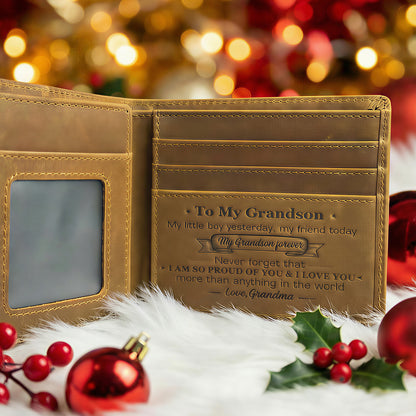 Grandma To Grandson - I Love You More Than Anything In The World - Bifold Wallet