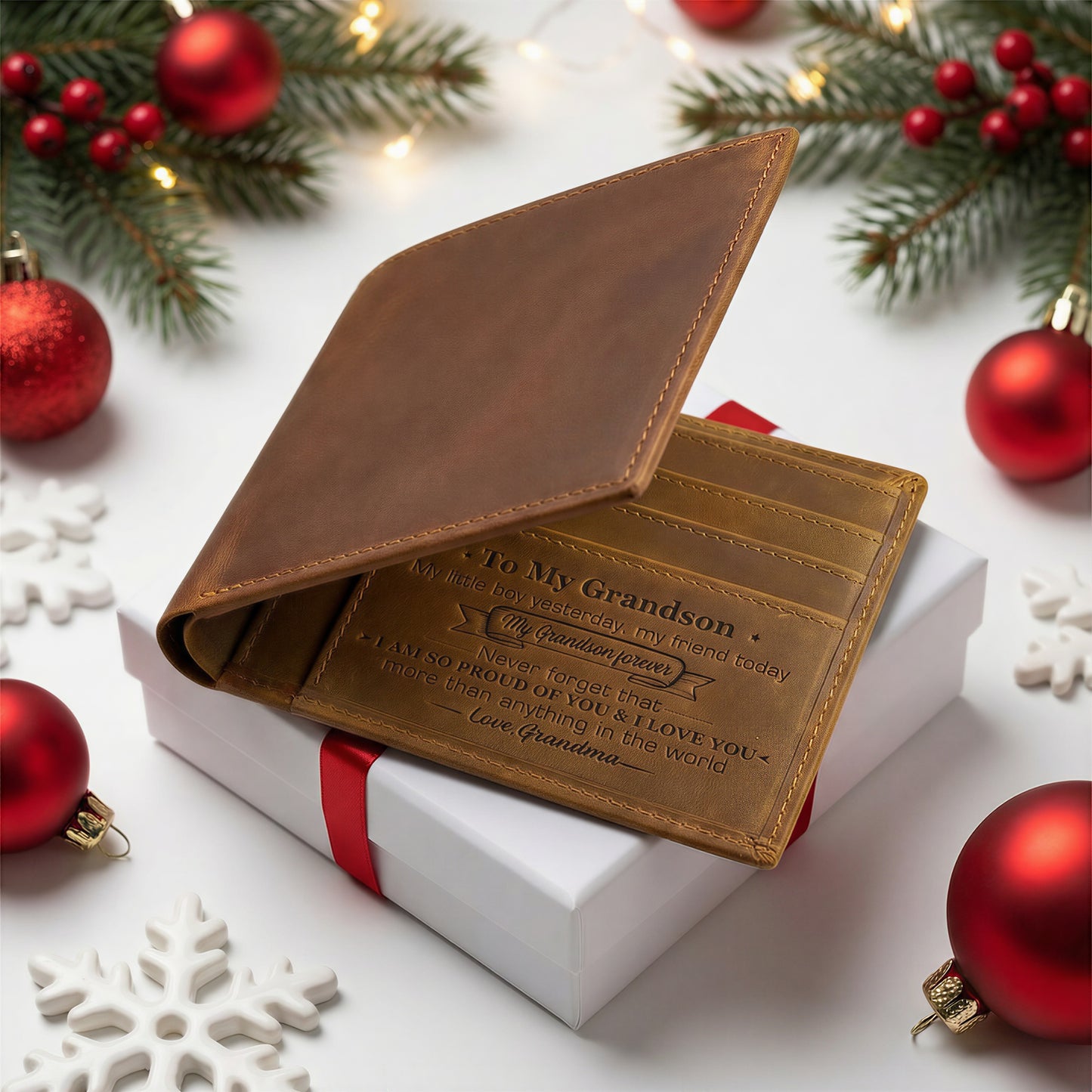 Grandma To Grandson - I Love You More Than Anything In The World - Bifold Wallet