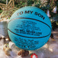 To My Son - You Will Never Lose -  Basketball Light Blue